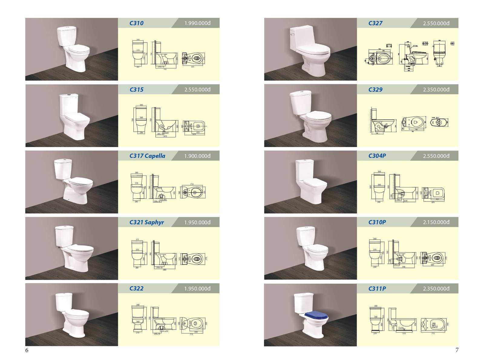 Catalogue và Bảng giá Thiết bị vệ sinh CERAVI mới nhất 2024VI mới nhất 2024 /page 3